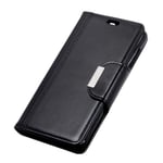 Flip Case for iPhone XS, Business Case with Card Slots, Leather Cover Wallet Case Kickstand Phone Cover Shockproof Case for iPhone XS (Black)