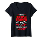 Womens You're The Victim Fitness Workout Gym Weightlifting Trainer V-Neck T-Shirt