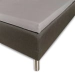 Bambu lakan - Formsydda lakan 90x200x8 cm - Ljusgrå - 100% bambu - Lakan för bäddmadrass