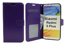 Crazy Horse Wallet Xiaomi Redmi 5 Plus (Lila)