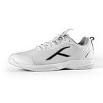 HUNDRED Homme Infinity Pro Non-Marking Chaussure de Badminton, White/Black, 41 EU