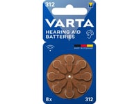 Varta 4043752393712, Engångsbatteri, Zink-Luft, 1,45 V, 8 Styck, Hg (Kvicksilver), 0 - 45 ° C