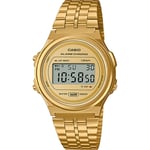 Unisex Wristwatch CASIO A171WEG-9ADF Stainless Steel Golden Chrono Alarm