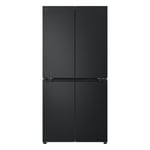 LG 530L Slim French Door Fridge Freezer - Matte Black Finish