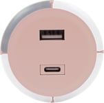 CAPiDi USB Lader / Timer A+C, Pink