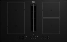 Beko Hixi 84700 Uf, Svart, Inbyggd, 80 Cm, Induktionshäll Med Zon, Glas, 4 Zone(S)