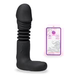 Gode vibromasseur va-et-vient automatique Mains Libres chauffant