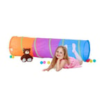 RELAXDAYS Relaxdays Tunnel de jeu coloré enfants Pop Up tente plein-air jouet tunnel rampant solide fille garçon,