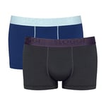 Sloggi men Ever Cool Hipster C2P Underwear, Blue-Dark Combination, L (Pack of 2)
