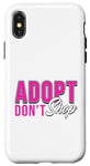 Coque pour iPhone X/XS Adopt Don't Shop - T-shirt pour animal domestique