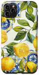 Coque pour iPhone 11 Pro Max Mosaïque d'été italienne Carrelage citron sicilien