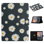 LMFULM® Case for Amazon Kindle Paperwhite (2012-2018 Models with 6 Inch Display) PU Leather Protective Shell Smart Case with Sleep/Wake Stand Case Flip Cover Holster Small Daisies