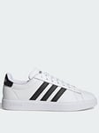 adidas Sportswear Mens Grand Court 2.0 Trainers - White/Black, White, Size 12, Men