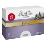 Smilla Deluxe Mousse 24 x 85 g - Med nötkött & timjan