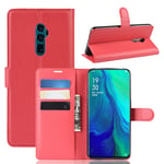 Oppo OPPO Reno 10x Zoom PU Wallet Case Red