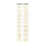 Love'n Layer Funky Sparkle Gold Självhäftande nagellack