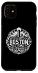 iPhone 11 Boston Massachusetts US Cityscape Souvenir Landmark Tourist Case