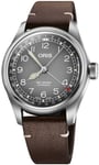 Oris 01 754 7779 4063-Set Big Crown Harmaa/Nahka Ø38 mm