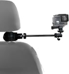 Car Headrest Mount Holder/Adjustable Robust Magic Arm w/Clamp Holder Mounts Kit for All Smartphones/DSLR Camcorder & Action Camera, Perfect for car Shooting vlogging Video Recording