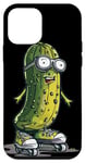 Coque pour iPhone 12 mini Awesome Pickle aime les rollers en ligne pour homme et femme
