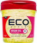 Eco Style Styling Gel with Moroccan Argan Oil, All Day Hold, Anti-Itch, 473ml