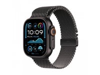 Apple Watch Ultra 2 - 49 Mm - Svart Titan - Smart Klocka Med Milanesisk Loop - Bandstorlek: L - 64 Gb - Lte, Wi-Fi 4, Uwb, Bluetooth - 4G - 61.8 G