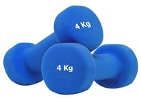 G5 HT SPORT Neoprene Dumbbells for Gym and Home Gym, Non-Slip 0.5 to 6 kg, Pair or Single (2 x 4 kg)