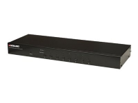 Intellinet 8-Port Rackmount KVM Switch, Combo USB + PS/2, On-Screen Display, Cables included, Box - Omkopplare för tangentbord/video/mus - 8 x KVM port(s) - 1 lokal användare - rackmonterbar - Likström