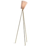 Northern Oslo Wood Golvlampa guld stativ