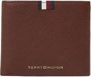 Tommy Hilfiger Homme Portefeuille Cc avec Porte-Monnaie, Multicolore (Dark Chestnut), Taille Unique