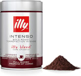 Illy Coffee, Intenso Ground Coffee, Dark Roast, 100% Arabica Coffee, 250G