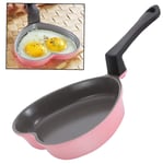 PiniceCore Kitchen Egg Frying Pan Heart Shape Mini Non-stick Fry Pan Coating Frying Pan with Heat Resistant Handle