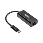 Tripp Lite USB-C to Gigabit Ethernet Adapter USB Type C to Gbe 10/100/1000, Thunderbolt 3 (U436-06N-GB)