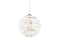 Sirius Home Sweet Christmas Ball, Ljusdekoration, Figur, Transparent, Glas, 8 Lampor, Led, Batteri
