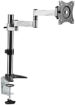 Pole Single Monitor Arm - Silver - 13-34" - C-klämma