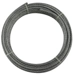 Cables et eslingas y10607r10003 – Câble 6 x 7 + 1 (3 mm, rouleau de 100 m, acier galvanisé)