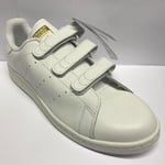 Mens Adidas Stan Smith Cf WHITE GOLD Trainers Adidas Size 12 Tab Fastening