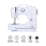 smzzz HOME GARDEN Portable Sewing Machine with Foot Pedal Household Multifunctional Electric Thick-sewing Sewing Machine 2 Speed Heavy Electric Handheld Quick Household Sewing