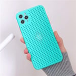 OPXZPM phone case Hollow Heat Dissipation Ventilation Suitable for 11Pro Max Mobile Phone Shell for Apple Xr Xs 7plus,Sky Blue,For iPhone XR