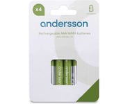 Andersson HR03 AAA NiMH 1000mAh 4-pcs