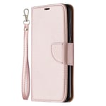 Samsung Galaxy A52 Case, Samsung Galaxy A52S 5G Phone Case for Girls Women Men Card Holder Slots Magnetic Closure Kickstand Shockproof Full Protection PU Leather Flip Folio Wallet Cover, Rose Gold