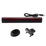 Fendysey Soundbar, Wired Speaker, USB Interface Plastic Material 5V / 500mA for Bedroom Living Room(red)