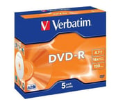 Verbatim DVD-R i fodral 5-pack