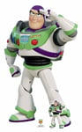 Buzz Lightyear Saluting Toy Story 4 Official Cardboard Cutout with FREE Mini