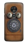 Antique Wall Retro Dial Phone Case Cover For Motorola Moto G7 Play