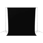 Caruba Wrinkle Resistant Backdrop Bakgrund 2.6x3m, svart