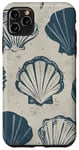 Coque pour iPhone 11 Pro Max Bleu Coquillage Etoile De Mer Océan Plage Sea