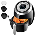 COLFULINE Air Fryer, Airfryer for Home Use 5.5L Healthy and Oil-Free Cooking, 1500W Rapid Heating Digital Touchscreen with 7 Pre-set Menus, Keep Warm, Timer and Adjustable Temperature Control