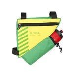Bicycle bag triangle bag beam bag mountain bike kettle bag front bag saddle bag tool bag riding equipment-yellow_20.5 * 18 * 5cm