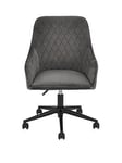 Diamond Fabric Office Chair - Grey